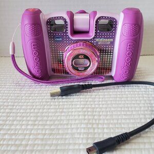 V Tech Kidizoom Digital Kids Duo Selfie Camera Pix Pink 2.0 Mega Pixels Works